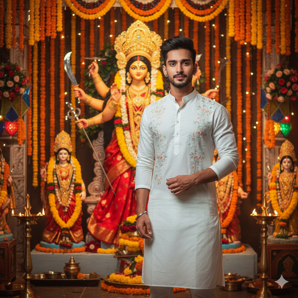 Gemini AI Boy Navratri Prompts
