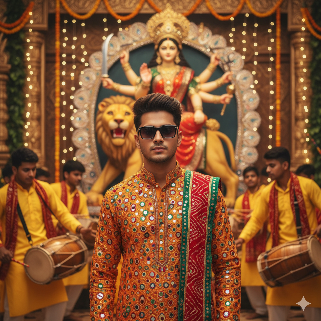 Gemini AI Boy Navratri Prompts