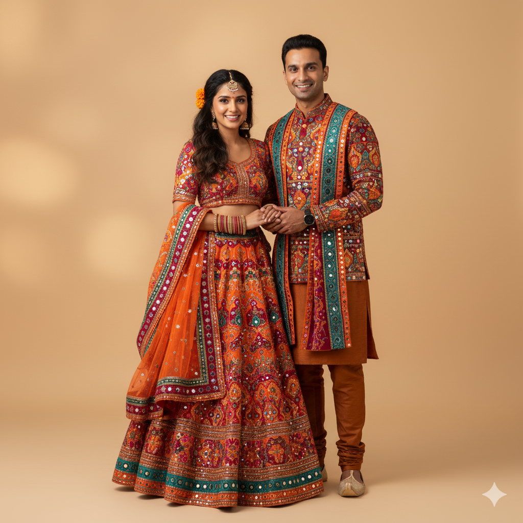 Navratri Prompts for Gemini Couple