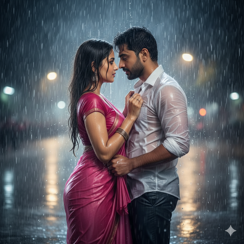 Best Gemini Couple Photo Prompts in Rain