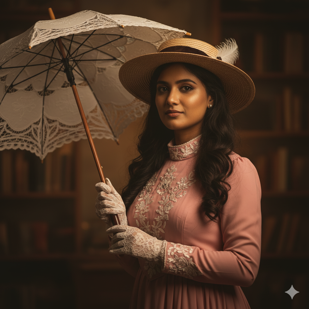 Retro Style Portrait Ideas for Gemini AI Girls
