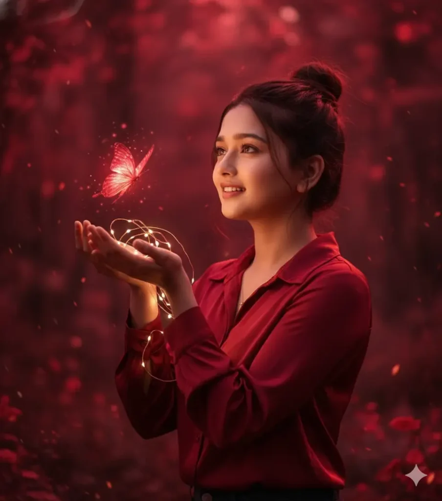 Retro style prompt for Gemini girl