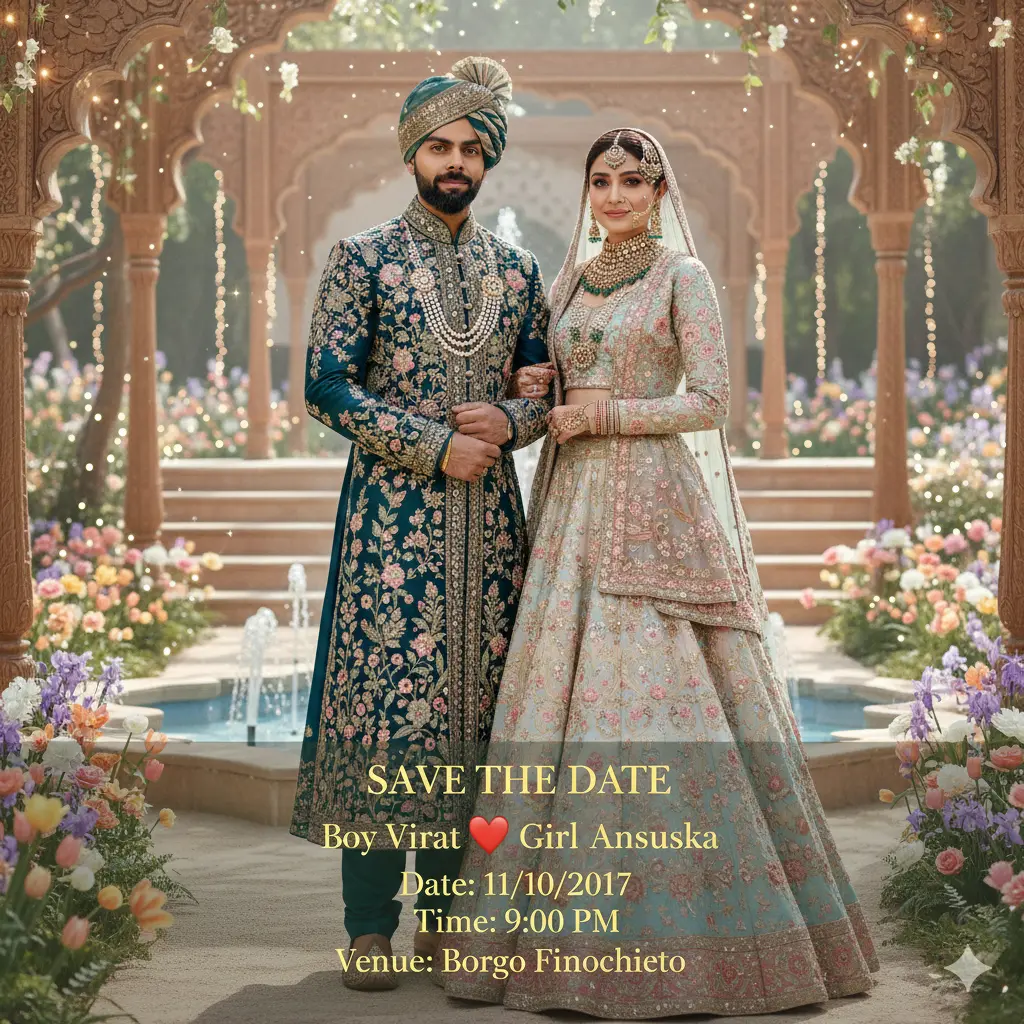 Best Marriage Invitation AI Prompts for couples