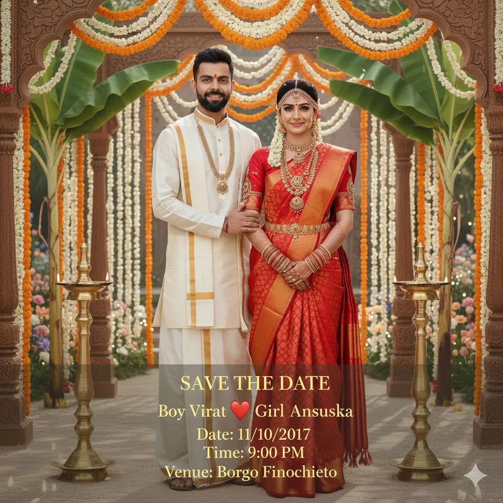 Best Marriage Invitation AI Prompts for couples