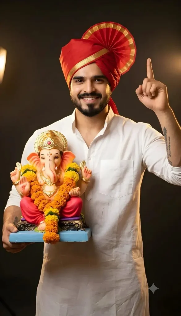Ganesh Chaturthi AI Photo Prompts for Boys