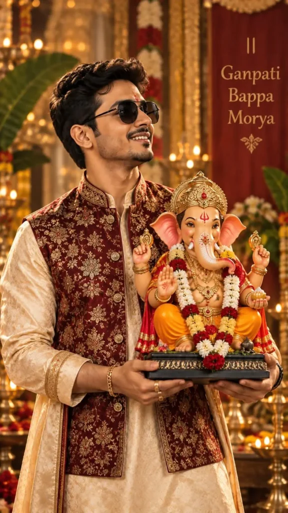 Ganesh Chaturthi AI Photo Prompts for Boys