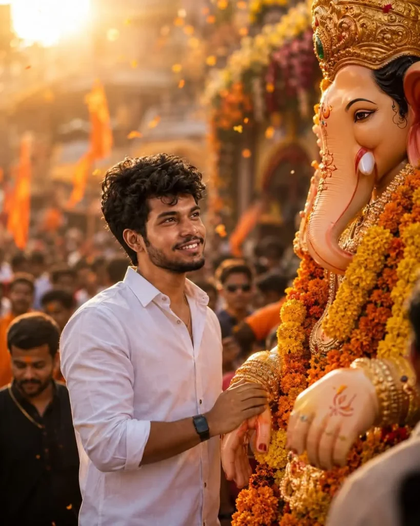 Ganesh Chaturthi AI Photo Prompts for Boys