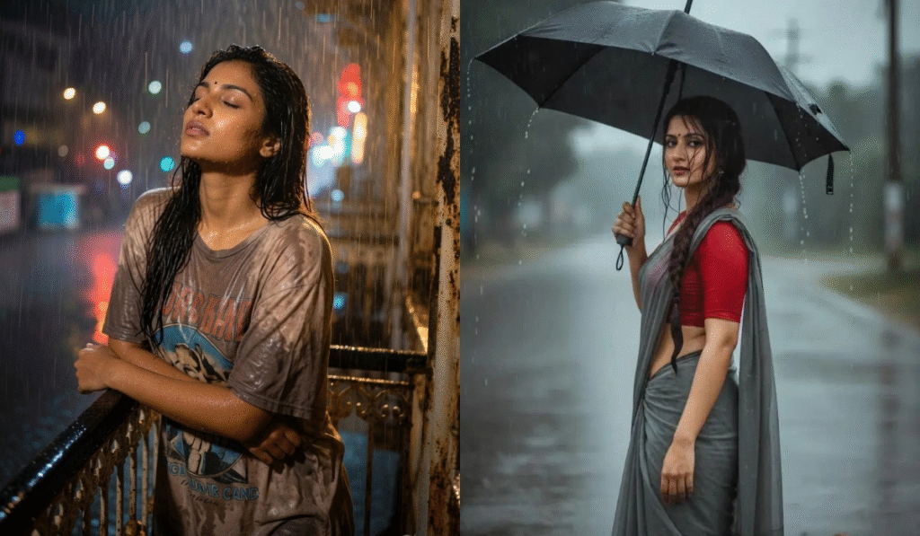 Monsoon AI Prompts for Girls , rain prompt for girls