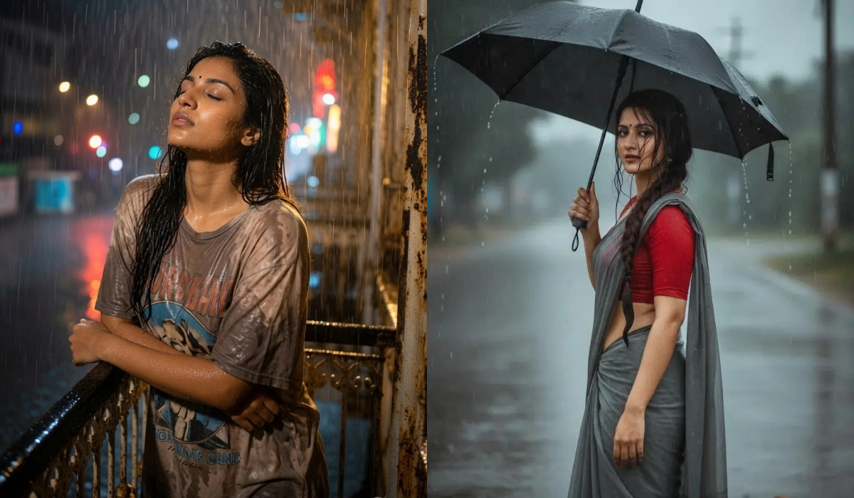 Monsoon AI Prompts for Girls , rain prompt for girls